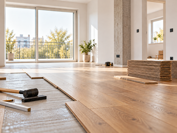 Renovierung – Verlegung eines neuen Holzbodens